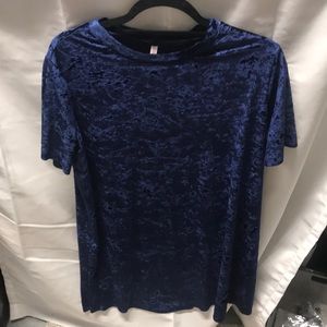 Velvet short sleeve dress